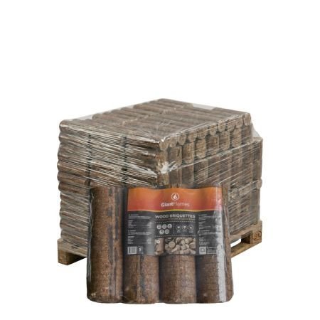 Giant Flames Holzbriketts 190 Packungen x 4,8 kg (912kg)