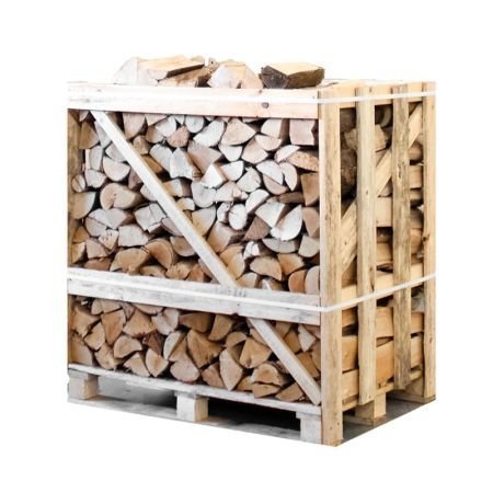 Halbe palette kammergetrocknetes gespalten Birken/Esche Brennholz mischfeuerholz 25cm